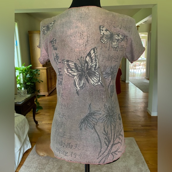 apt. 9 Y2K Butterfly Print Graphic Tee - Picture 5 of 9